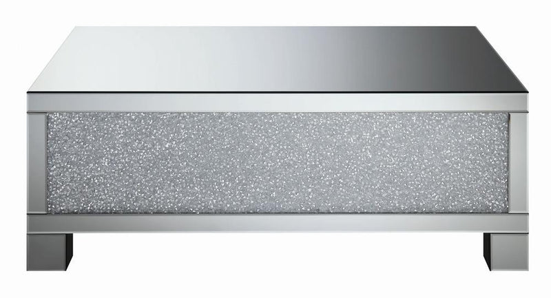 Gillian Rectangular Coffee Table Clear Mirror - Furniture Now (CA)