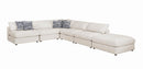 Serene Upholstered Rectangular Ottoman Beige - Furniture Now (CA)