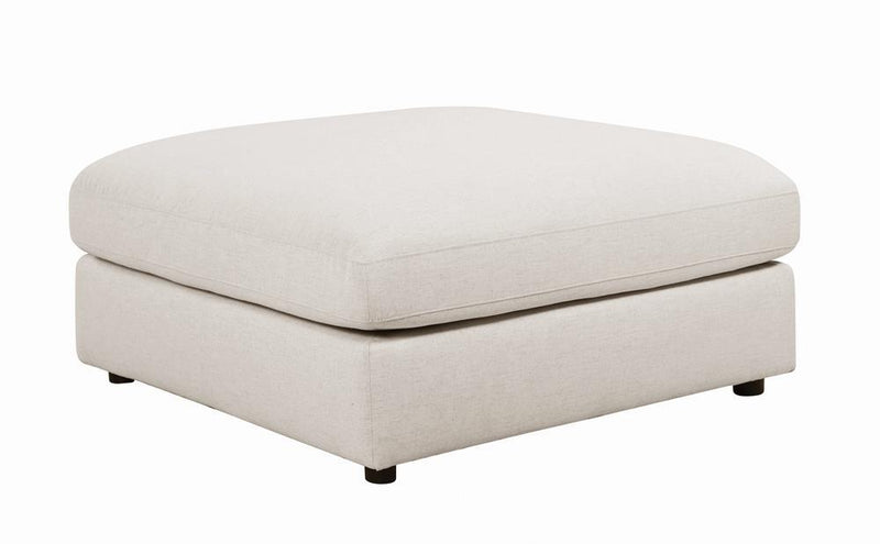 Serene Upholstered Rectangular Ottoman Beige - Furniture Now (CA)