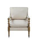 Dempsy Upholstered Accent Chair with Casters Beige - Furniture Now (CA)