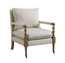 Dempsy Upholstered Accent Chair with Casters Beige - Furniture Now (CA)