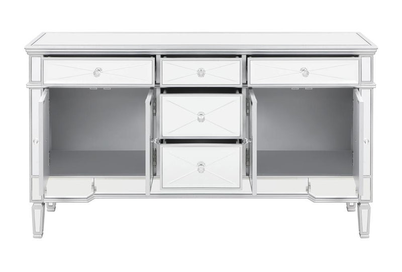 Duchess 5-drawer Accent Cabinet Silver - Furniture Now (CA)