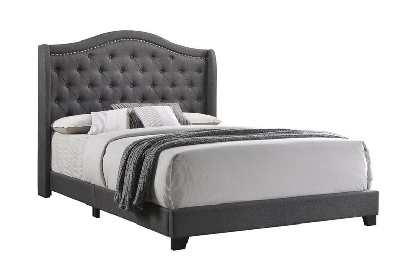 Sonoma Camel Back Eastern King Bed Grey - Furniture Now (CA)