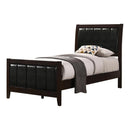 Carlton Full & Twin Upholstered Panel Bed Cappuccino and Black - Furniture Now (CA)