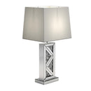 Carmen Geometric Base Table Lamp Silver - Furniture Now (CA)