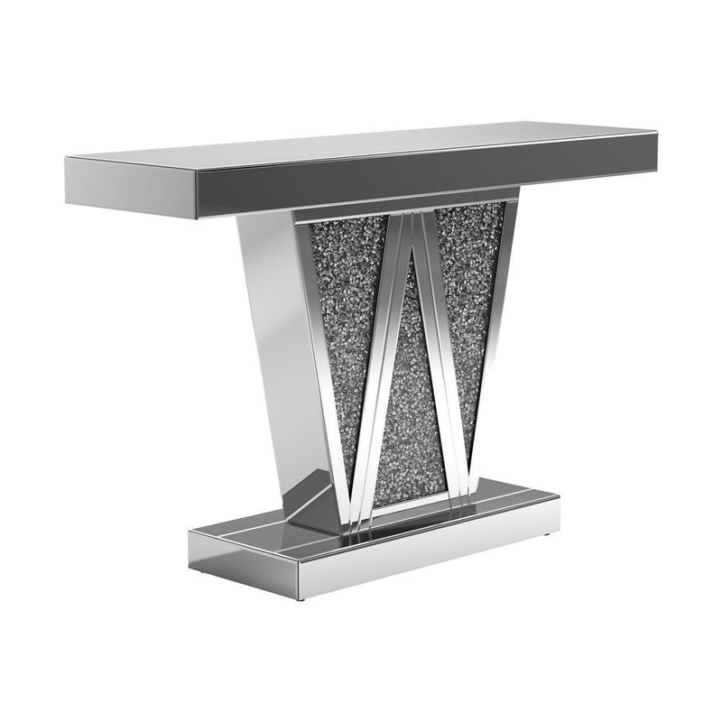 Crocus Rectangular Console Table Silver - Furniture Now (CA)