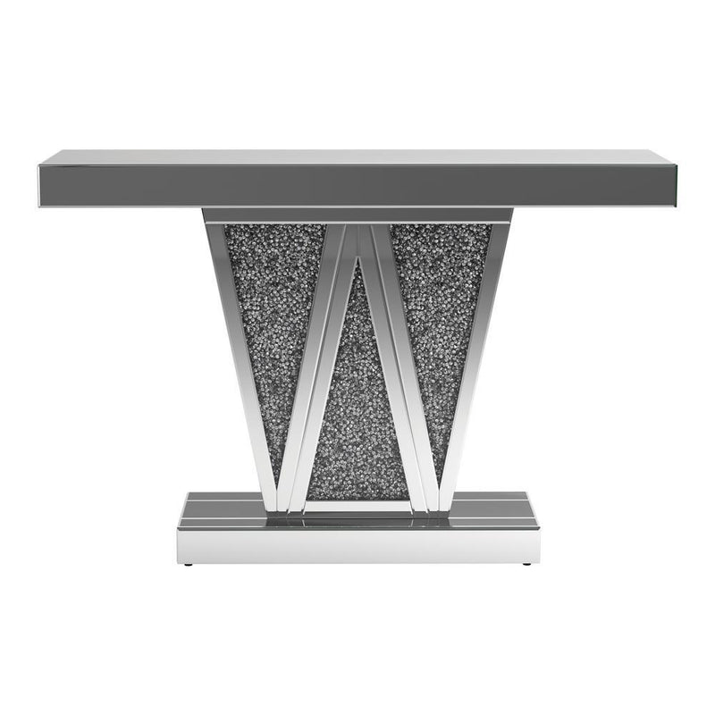 Crocus Rectangular Console Table Silver - Furniture Now (CA)