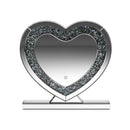 Euston Heart Shape Table Mirror Silver - Furniture Now (CA)