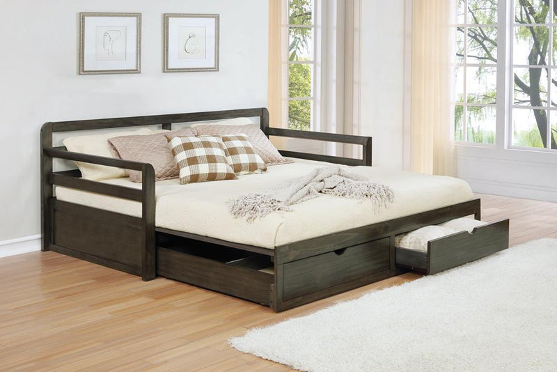 Sorrento 2-drawer Twin XL Daybed with Extension Trundle Grey - Furniture Now (CA)