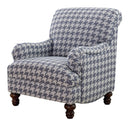 Glenn Recessed Arms Accent Chair Blue - Furniture Now (CA)