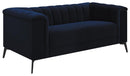 Chalet Tuxedo Arm Loveseat Blue - Furniture Now (CA)
