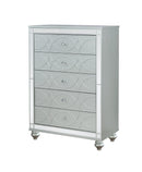 Gunnison 5-drawer Chest Silver Metallic - Furniture Now (CA)