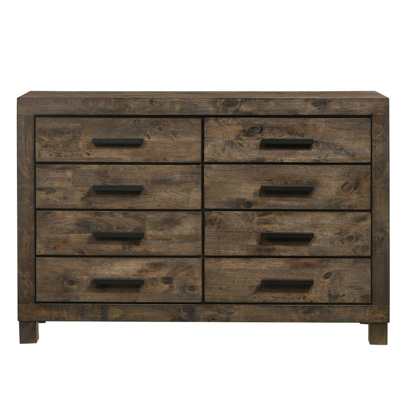 Woodmont 8-drawer Dresser Rustic Golden Brown - Furniture Now (CA)