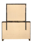 Woodmont Rectangle Dresser Mirror Rustic Golden Brown - Furniture Now (CA)