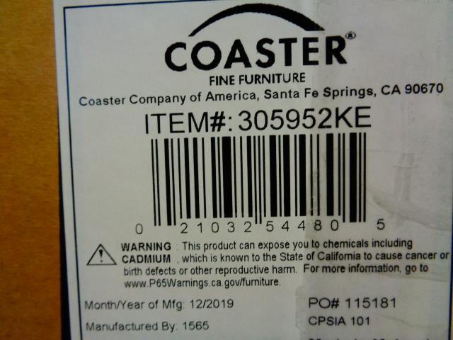 Fairfield Eastern King & Queen Upholstered Panel Bed Beige & Grey - Furniture Now (CA)