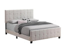 Fairfield Eastern King & Queen Upholstered Panel Bed Beige & Grey - Furniture Now (CA)