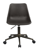 Carnell Adjustable Height Office Chair with Casters Brown and Rustic Taupe - Furniture Now (CA)