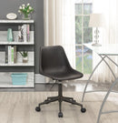 Carnell Adjustable Height Office Chair with Casters Brown and Rustic Taupe - Furniture Now (CA)
