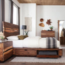 Winslow California King, E.King & Queen Bed Smokey Walnut and Coffee Bean - Furniture Now (CA)