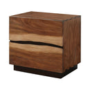 Winslow 2-drawer Nightstand Smokey Walnut and Coffee Bean - Furniture Now (CA)