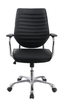 Chase High Back Office Chair Black and Chrome - Furniture Now (CA)