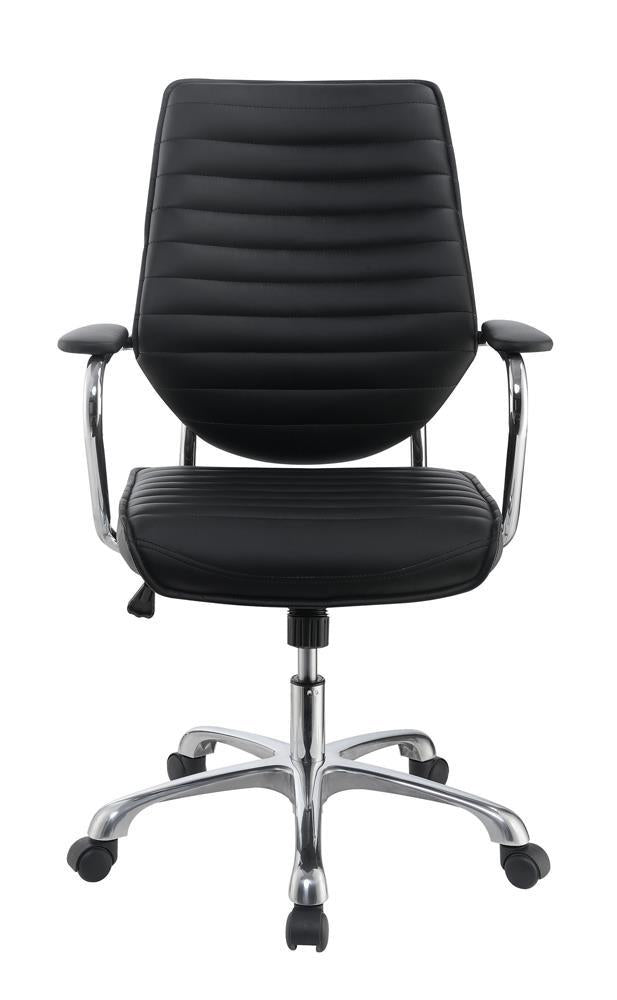Chase High Back Office Chair Black and Chrome - Furniture Now (CA)