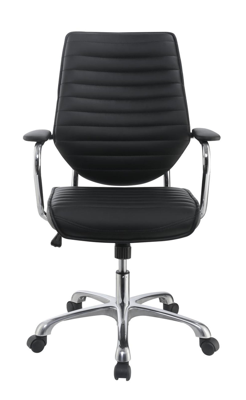 Chase High Back Office Chair Black and Chrome - Furniture Now (CA)