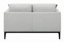 Apperson Cushioned Back Loveseat Light Grey - Furniture Now (CA)