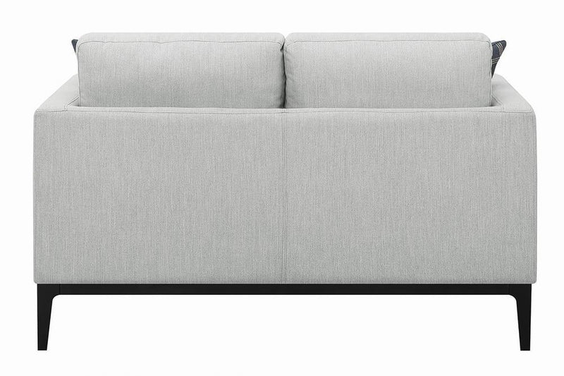 Apperson Cushioned Back Loveseat Light Grey - Furniture Now (CA)