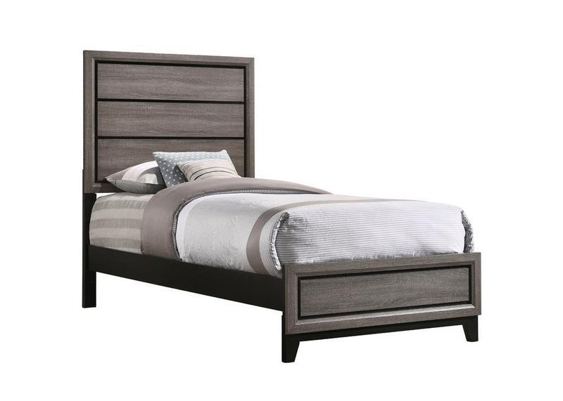 Watson Full & Twin Panel Bed Grey Oak - Furniture Now (CA)