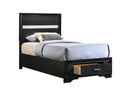 Miranda Full & Twin Storage Bed Black - Furniture Now (CA)
