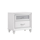 Barzini 2-drawer Nightstand White - Furniture Now (CA)
