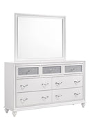 Barzini Rectangle Dresser Mirror White - Furniture Now (CA)