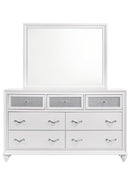 Barzini Rectangle Dresser Mirror White - Furniture Now (CA)