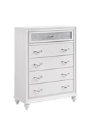 Barzini 5-drawer Chest White - Furniture Now (CA)
