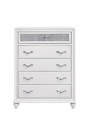 Barzini 5-drawer Chest White - Furniture Now (CA)
