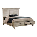 Franco Eastern King & Queen Storage Bed Antique White - Furniture Now (CA)