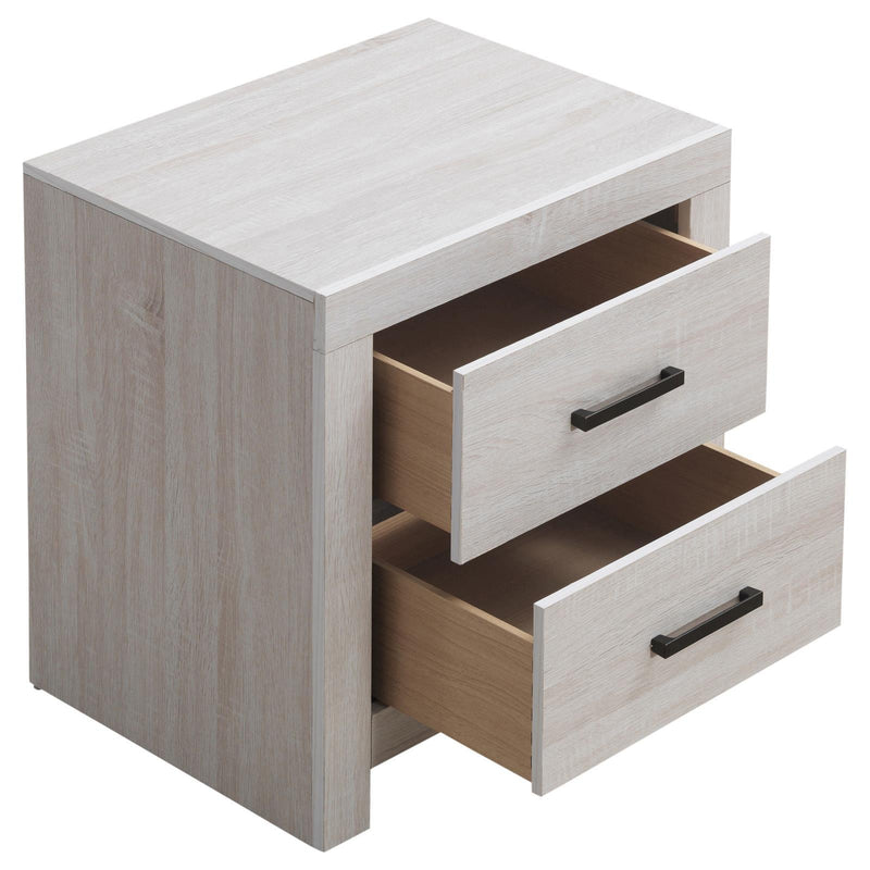 Brantford 2-drawer Nightstand Coastal White - Furniture Now (CA)