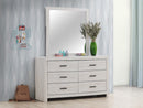 Brantford 6-drawer Dresser Coastal White - Furniture Now (CA)