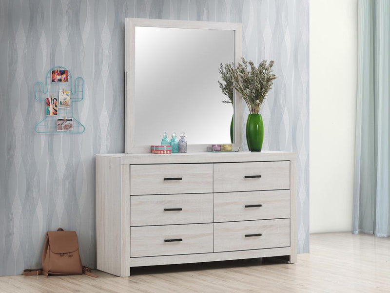 Brantford 6-drawer Dresser Coastal White - Furniture Now (CA)