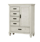 Franco 5-drawer Door Chest Antique White - Furniture Now (CA)