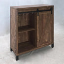 Arlington Bar Cabinet with Sliding Door Rustic Oak - Furniture Now (CA)