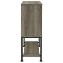 Claremont Sliding Door Bar Cabinet with Lower Shelf Grey Driftwood - Furniture Now (CA)