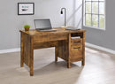 Delwin Lift Top Office Desk with File Cabinet Antique Nutmeg - Furniture Now (CA)