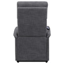 Herrera Power Lift Recliner with Wired Remote Charcoal - Furniture Now (CA)