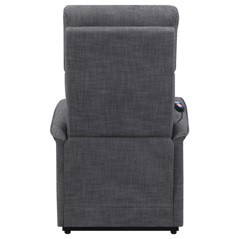 Herrera Power Lift Recliner with Wired Remote Charcoal - Furniture Now (CA)
