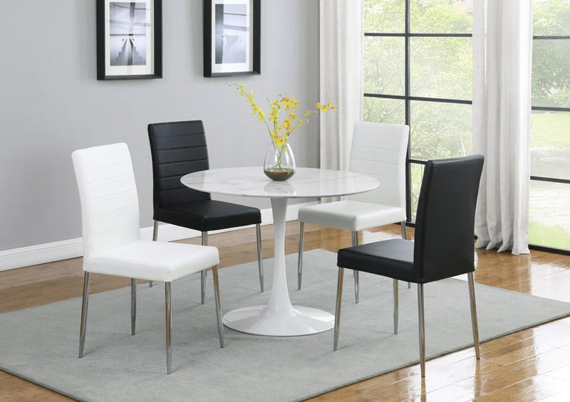 Maston Upholstered Dining Chairs White (Set of 4) - Furniture Now (CA)