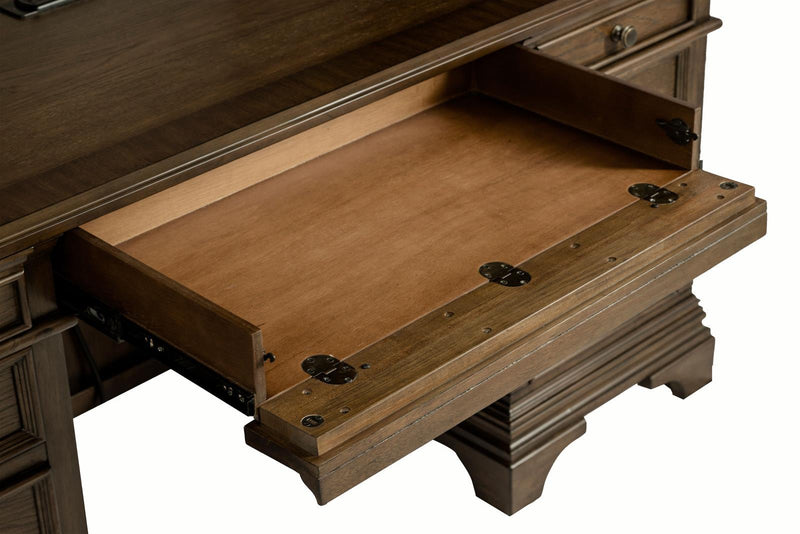 Hartshill Credenza with Power Outlet Burnished Oak - Furniture Now (CA)