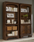 Hartshill Bookcase with Cabinet Burnished Oak - Furniture Now (CA)