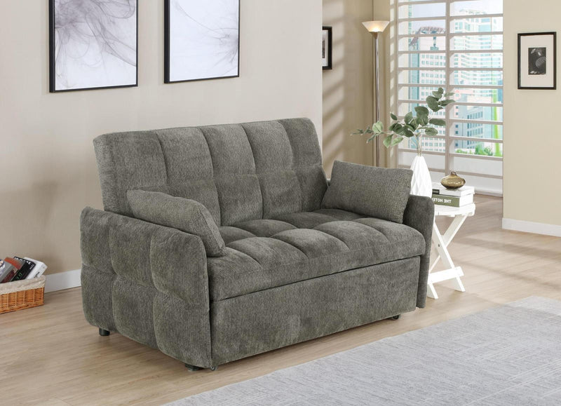 Cotswold Tufted Cushion Sleeper Sofa Bed Light Grey & Dark Grey - Furniture Now (CA)